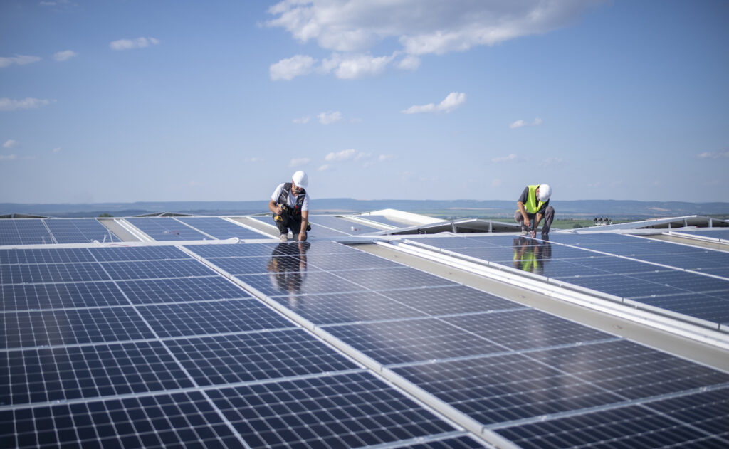 Installation Solaranlage Dach